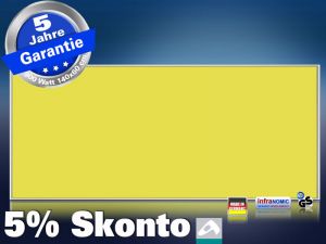 Infrarotheizung farbig 900 Watt 140x60 M10-SL RAL Verkehrsgelb