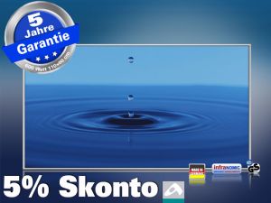 Infrarot Bildheizung 600 Watt 110x60 M10-SL Wassertropfen