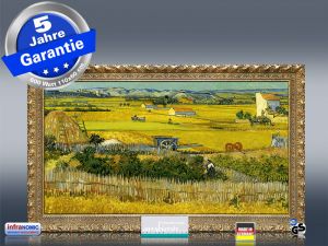 Infrarot Bildheizung Kunst 600 Watt 110x60 StG Ebene La Grau