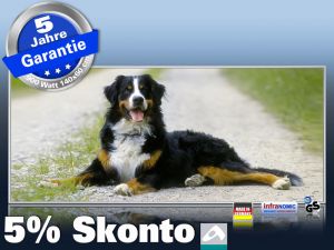 Infrarot Bildheizung 900 Watt 140x60 M10-SL Berner Sennhund