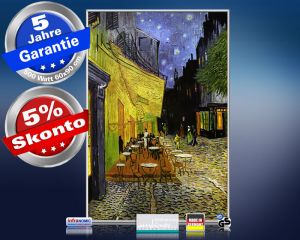 Infrarot Bildheizung Kunst 500 Watt 90x60 M10-SL Café de nuit