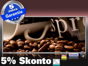 Infrarot Bildheizung 900 Watt 140x60 M10-SL cafe 02