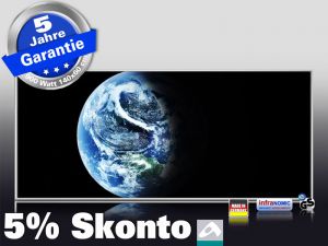 Infrarot Bildheizung 900 Watt 140x60 M10-SL Planet Erde