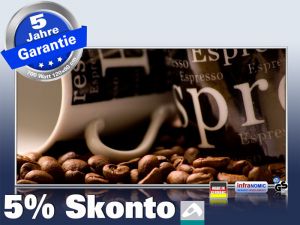 Infrarotheizung als Bild Bildheizung 700 Watt 120x60 M10-SL cafe 02