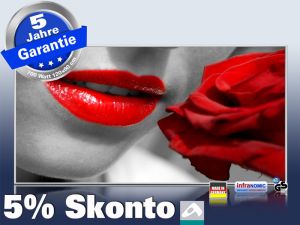 Infrarot Bildheizung 700 Watt 120x60 M10-SL red lips