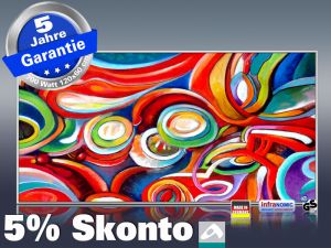 Infrarot Bildheizung 700 Watt 120x60 M10-SL fondale fantasia