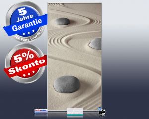 Infrarot Bildheizung 700 Watt 120x60 M10-SL Steine im Sand