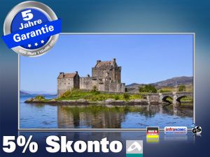 Infrarot Bildheizung 600 Watt 110x60 M10-SL Eilean Donan Castle