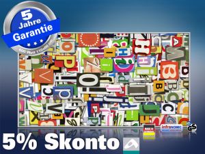 Infrarot Bildheizung 600 Watt 110x60 M10-SL Buchstaben