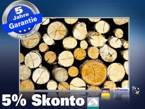 infrarot Bildheizung 500 Watt 90x60 M10-SL Holzstapel
