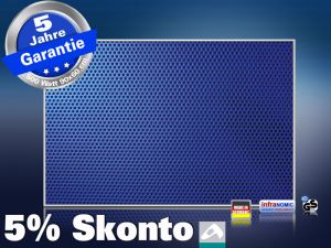 Infrarot Bildheizung 500 Watt 90x60 M10-SL Lcher blau