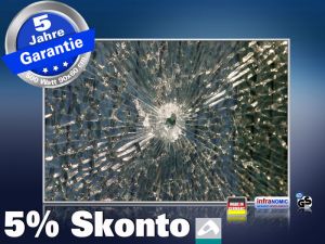 infrarot Bildheizung 500 Watt 90x60 M10-SL Glas mit Loch