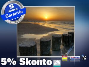 Infrarot Bildheizung 400 Watt 70x60 M10-SL sundown