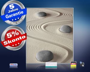 Infrarot Bildheizung 400 Watt 70x60 M10-SL Steine im Sand