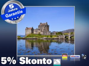 Infrarot Bildheizung 400 Watt 70x60 M10-SL Eilean Donan Castl