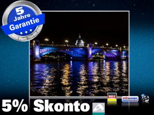 Infrarot Bildheizung 400 Watt 70x60 M10-SL London bei Nacht