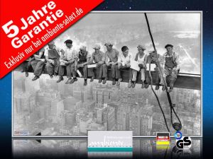 infrarot Bildheizung 500 Watt 90x60 M10-SL lunch atop a skyscraper 1c