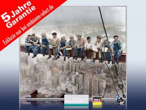 Infrarot Bildheizung 400 Watt 70x60 M10-SL lunch atop a skyscraper 4c