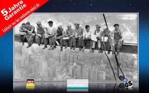 infrarot Bildheizung 600 Watt 110x60 M10-SL lunch atop a skyscraper 1c