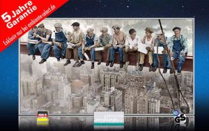 Infrarot Bildheizung 600 Watt 110x60 M10-SL lunch atop a skyscraper 4c