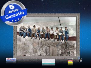 infrarot Bildheizung 500 Watt 90x60 StSi lunch atop a skyscraper c