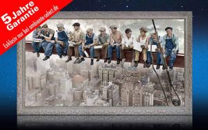 infrarot Bildheizung 600 Watt 110x60 StSi lunch atop a skyscraper c