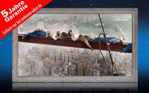 infrarot Bildheizung 600 Watt 110x60 StSi catnap atop a skyscraper c