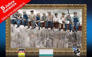 Infrarot Bildheizung 600 Watt 110x60 StG lunch atop a skyscraper c