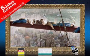 Infrarot Bildheizung 600 Watt 110x60 StG catnap atop a skyscraper c