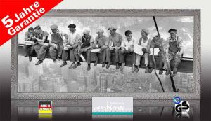 infrarot Bildheizung 900 Watt 140x60 StSi lunch atop a skyscraper sw