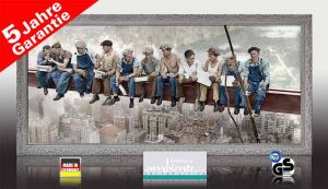 infrarot Bildheizung 900 Watt 140x60 StSi lunch atop a skyscraper c