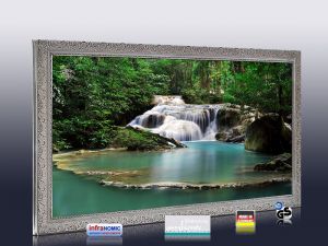Infrarot Bildheizung 500 Watt 90x60 Stilrahmen StSi Flusslauf