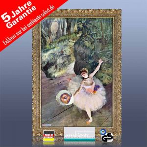 infrarot Bildheizung Kunst 500 Watt 90x60 StG Tänzerin mit Blumen