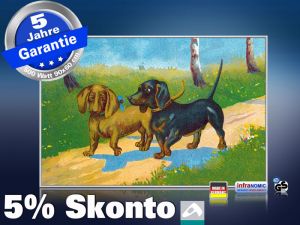 Infrarot Bildheizung 500 Watt 90x60 M10-SL Dackelpaar