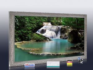 Infrarot Bildheizung 700 Watt 120x60 Stilrahmen StSi Flusslauf