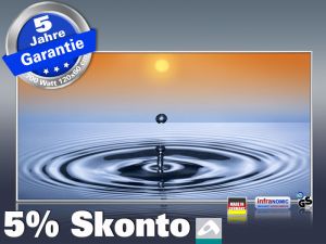 Infrarot Bildheizung 700 Watt 120x60 M10-SL Wassertropfen II