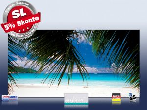Infrarot Bildheizung 700 Watt Rahmenlos slim-line 120x60 Strand