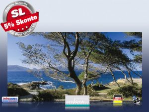 Infrarot Bildheizung 700 Watt Rahmenlos slim-line 120x60 Cala sa val