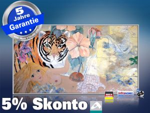 Infrarot Bildheizung Kunst 600 Watt 110x60 M10-SL Tigerlilli