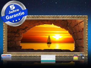 Infrarot Bildheizung 900 Watt 140x60 Stilrahmen StG sailing