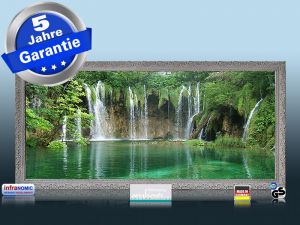 Infrarot Bildheizung 900 Watt 140x60 Stilrahmen Stsi Wasserfall