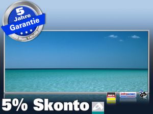 Infrarotheizung als Bild Bildheizung 900 Watt 140x60 M10-SL Mittelmeer