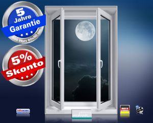 Infrarot Bildheizung 500 Watt 90x60 M10-SL Fensterblick Vollmond