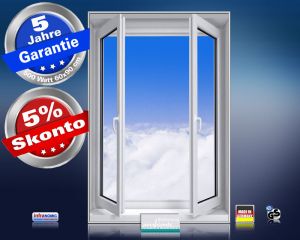 Infrarot Bildheizung 500 Watt 90x60 M10-SL Fensterblick Wolken