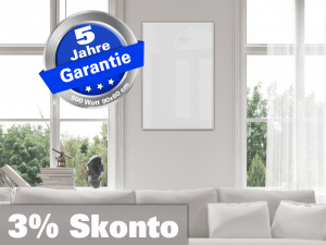 Infrarotheizung weiß Spiegelheizung Bad 500 Watt 90x60 M10 Optionen