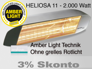 Infrarotstrahler Heliosa 11 Amber Light 2000 Watt IPX5