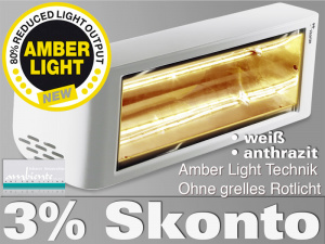 Infrarotstrahler Heliosa HiDesign 44 Amber Light 2000 Watt IPX5