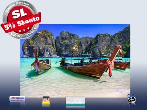 Infrarot Bildheizung 500 Watt Rahmenlos slim-line 90x60 Andamanen