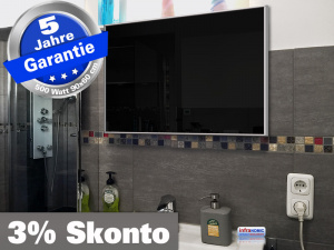 Infrarotheizung schwarz Spiegelheizung Bad 500 Watt 90x60 M10