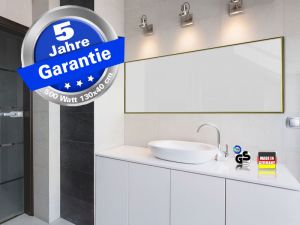 Infrarotheizung wei� Spiegelheizung Bad 500 Watt 130x40 M10M